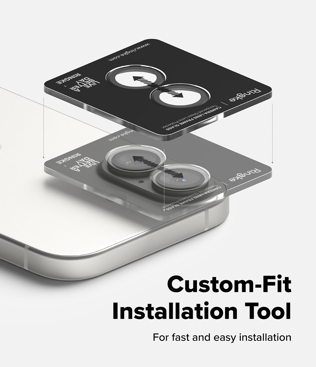 iPhone 17 Camera Lens Frame Glass 2 Pack by Ringke