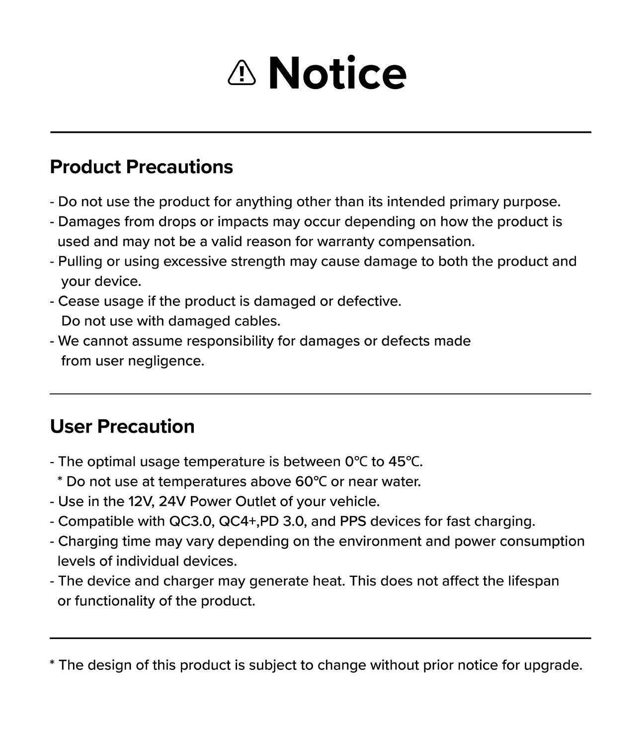 Ringke 3 Ports Car Fast Charger