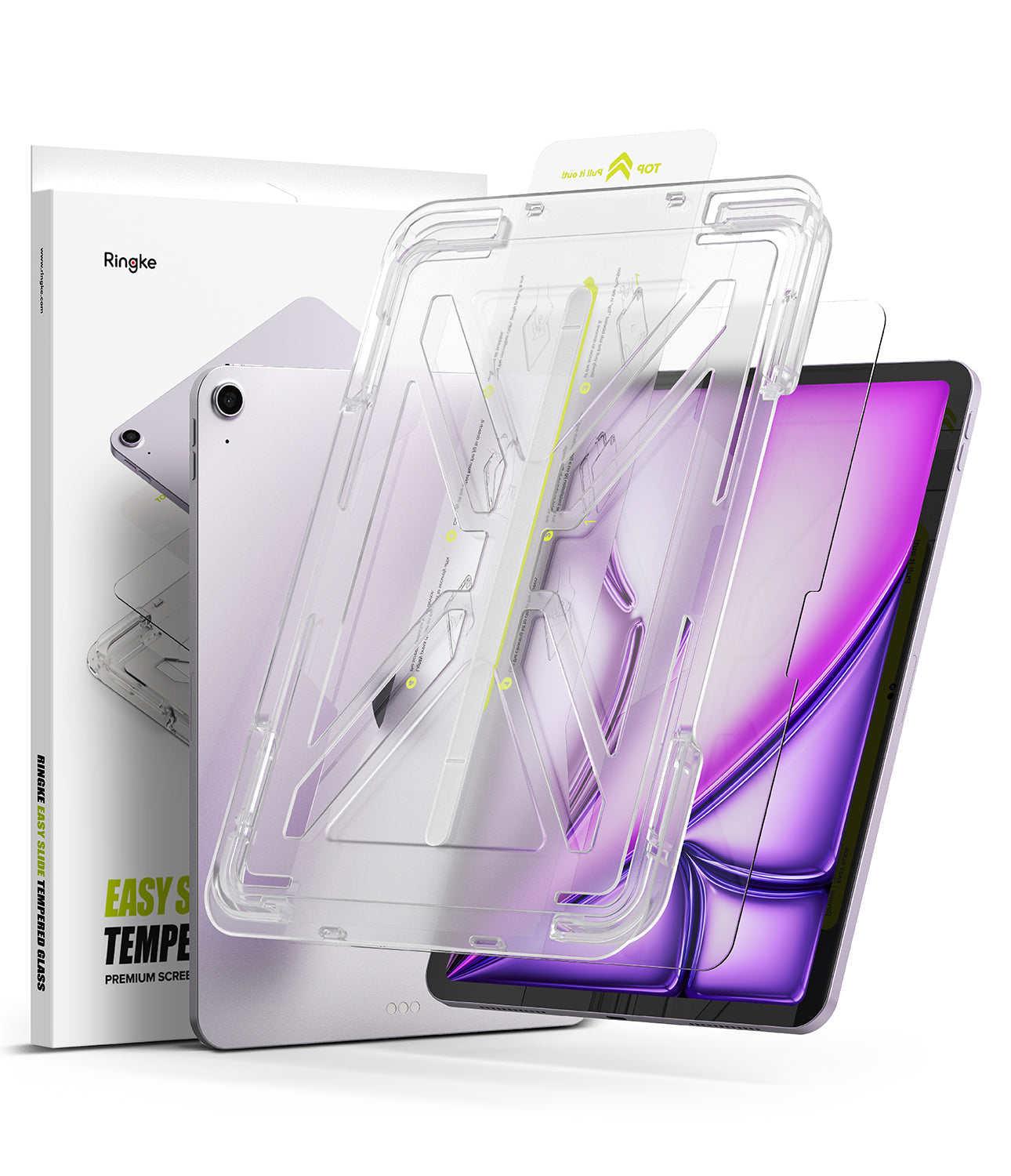 Ringke Easy Slide Tempered Glass Screen Protector for iPad Air 13-inch (M3/M2).