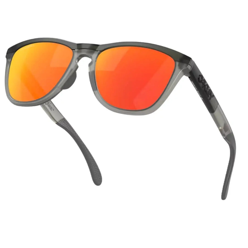Oakley Frogskins Range OO9284 928401 Sunglasses - Matte Grey Smoke, Prizm Ruby Lens Standing View