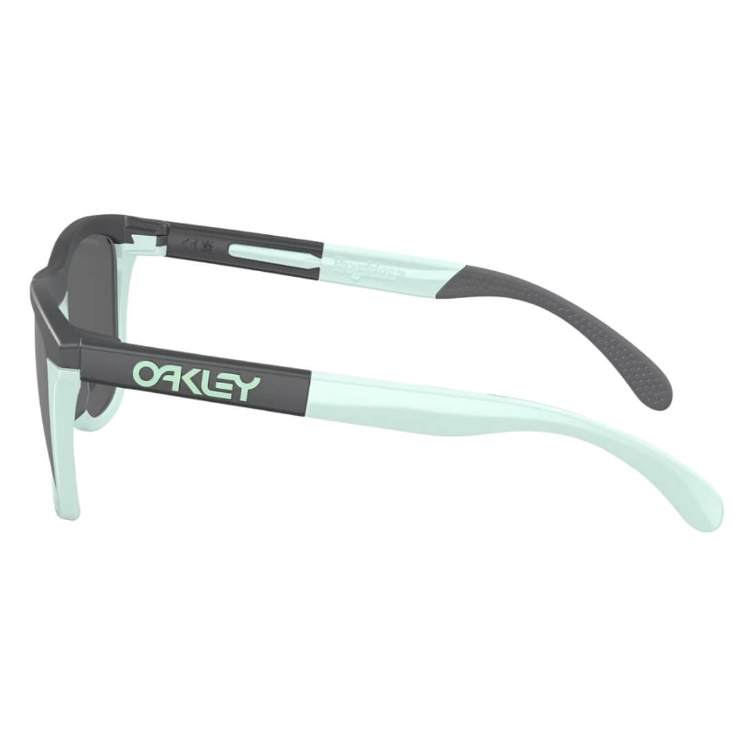 Oakley Frogskins Range OO9284 928403 Sunglasses - Matte Carbon/Blue Milkshake, Prizm Black Lens Side View