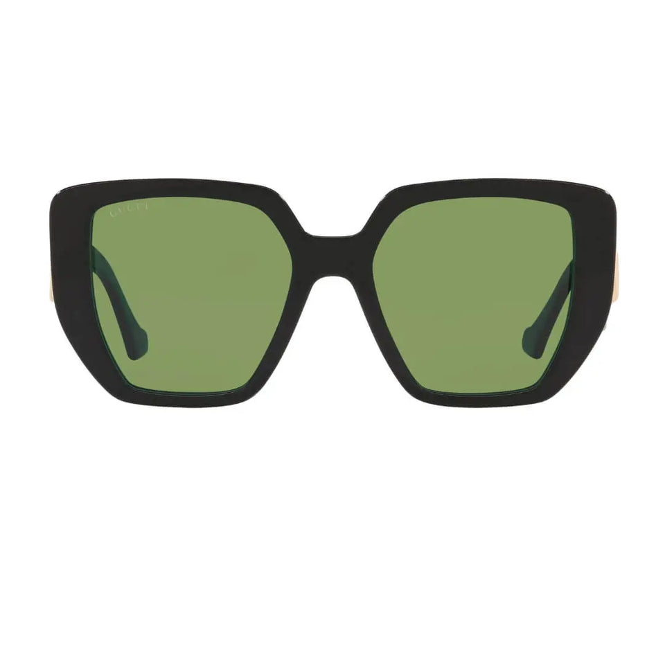 Gucci GG0956S 001 women’s sunglasses green lenses with UV protection