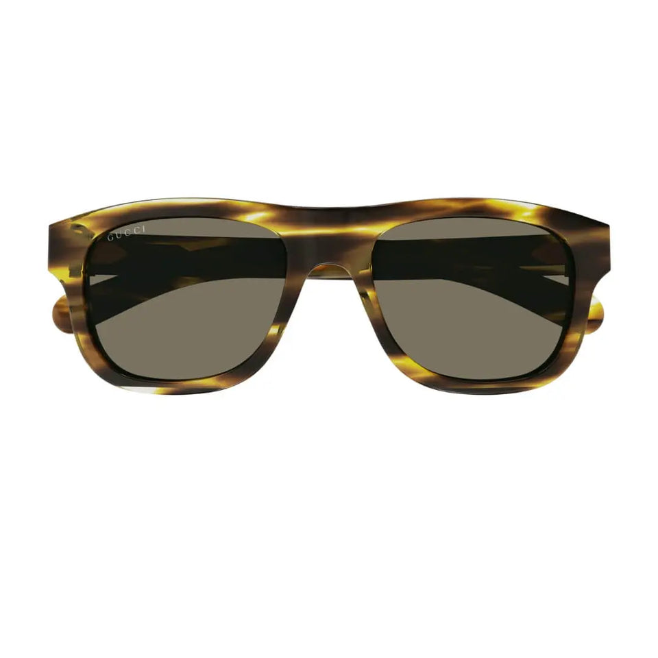 Gucci GG1509S 002 Men’s Sunglasses - Havana Frame, Brown Lenses Gucci