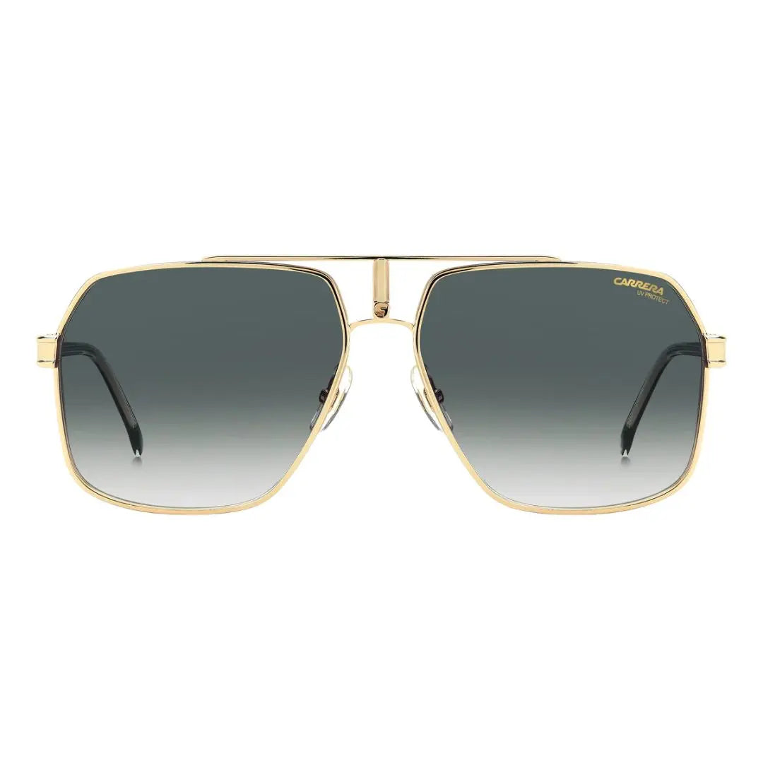 Carrera 1055/S men's square aviator Gold-framed sunglasses with gradient lenses on a white background