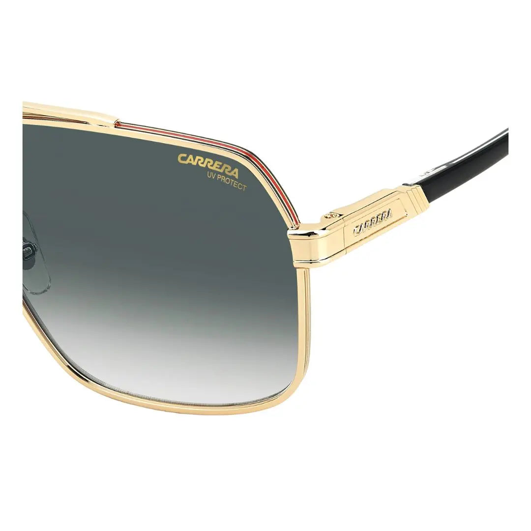Carrera 1055/S men's square aviator Gold-framed sunglasses with gradient lenses on a white background