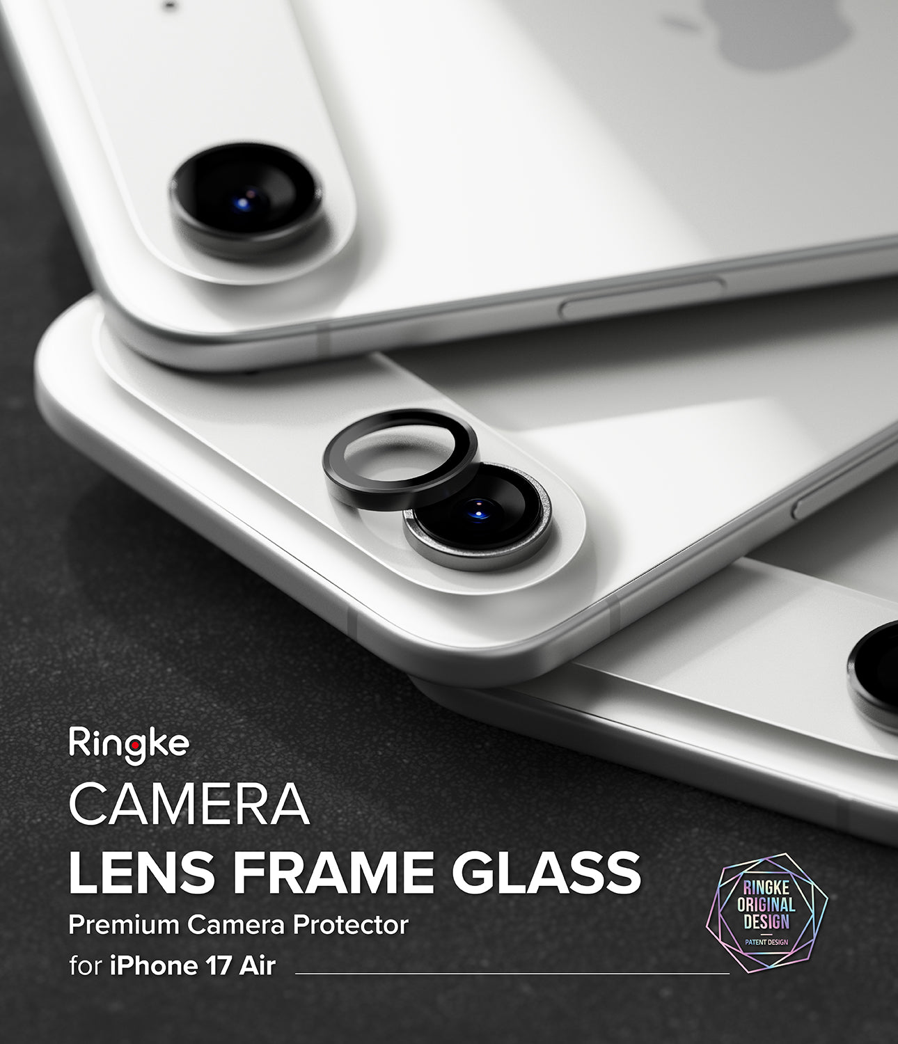 iPhone 17 Air Camera Lens Frame Glass 2 Pack by Ringke
