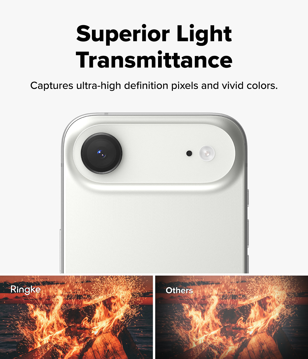 iPhone 17 Air Camera Lens Frame Glass 2 Pack by Ringke