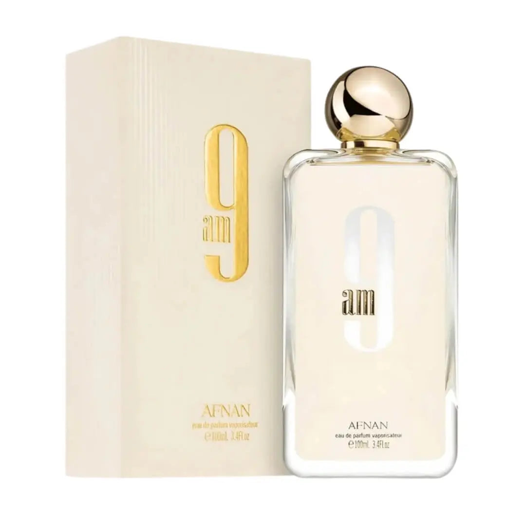 Afnan 9 AM EDP 100ml bottle and box