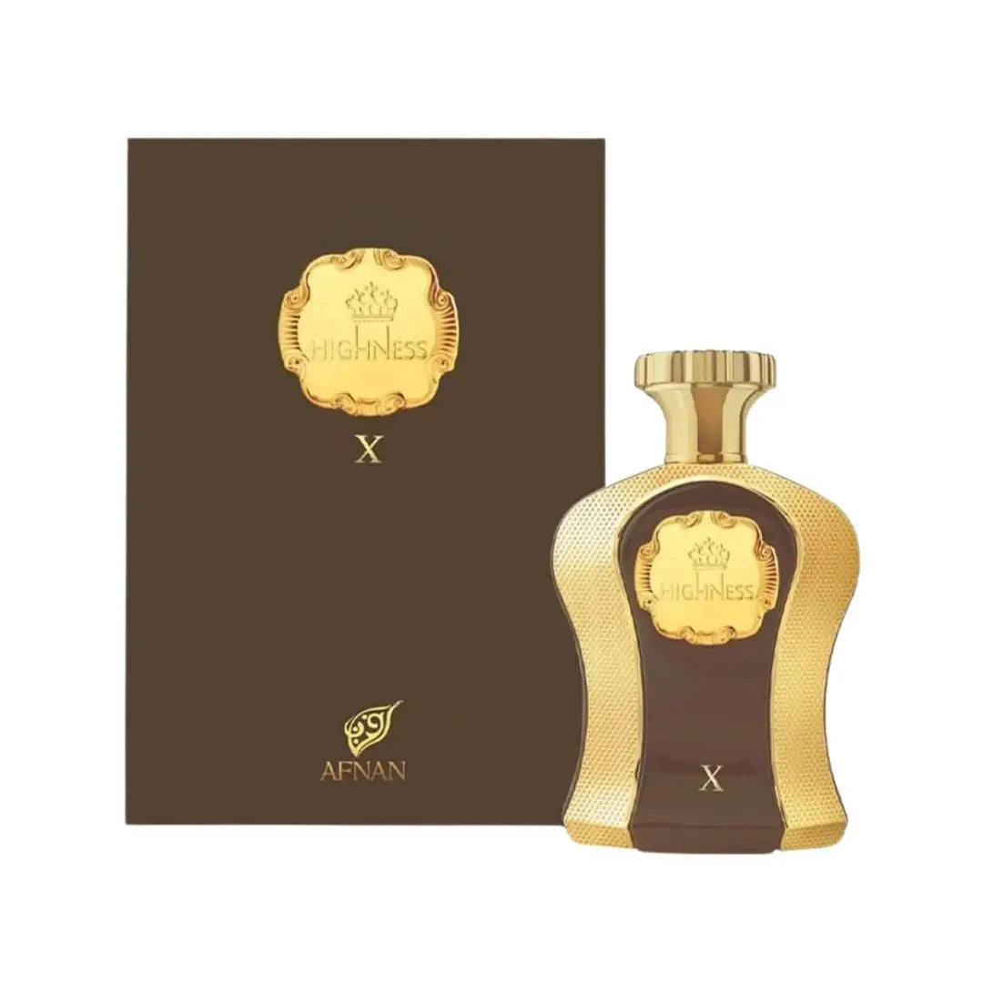 Afnan Highness X Brown EDP 100ml bottle and box