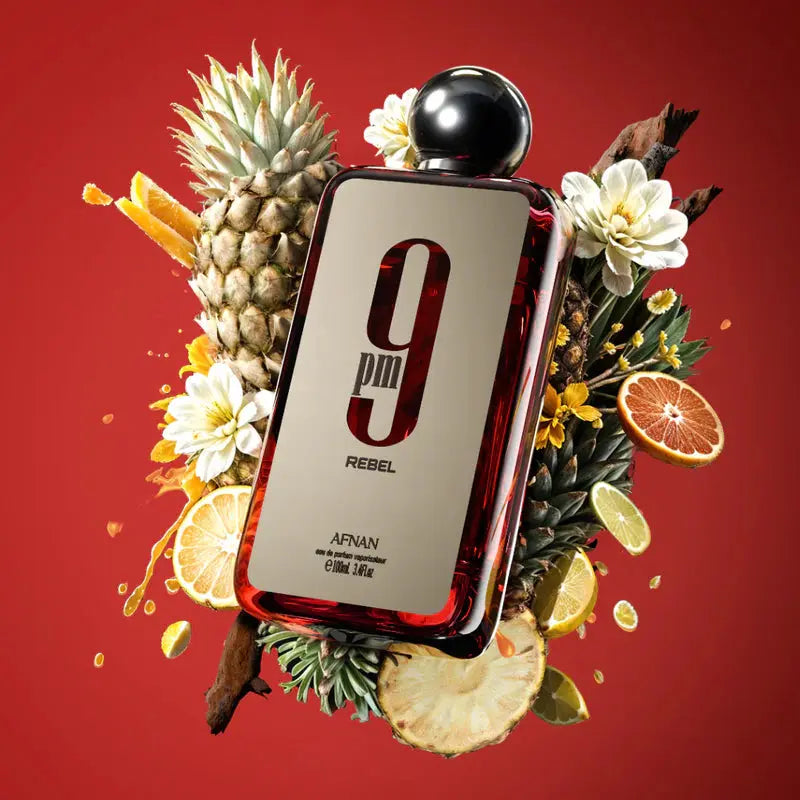 Afnan 9 PM Rebel EDP 100ml bottle and packaging