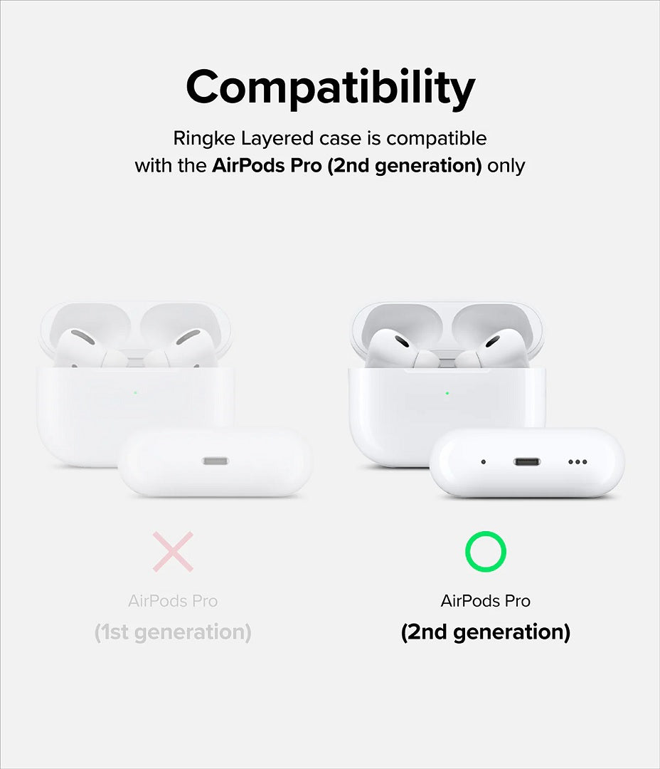 Apple AirPods Pro (2nd) Layered Case White by Ringke