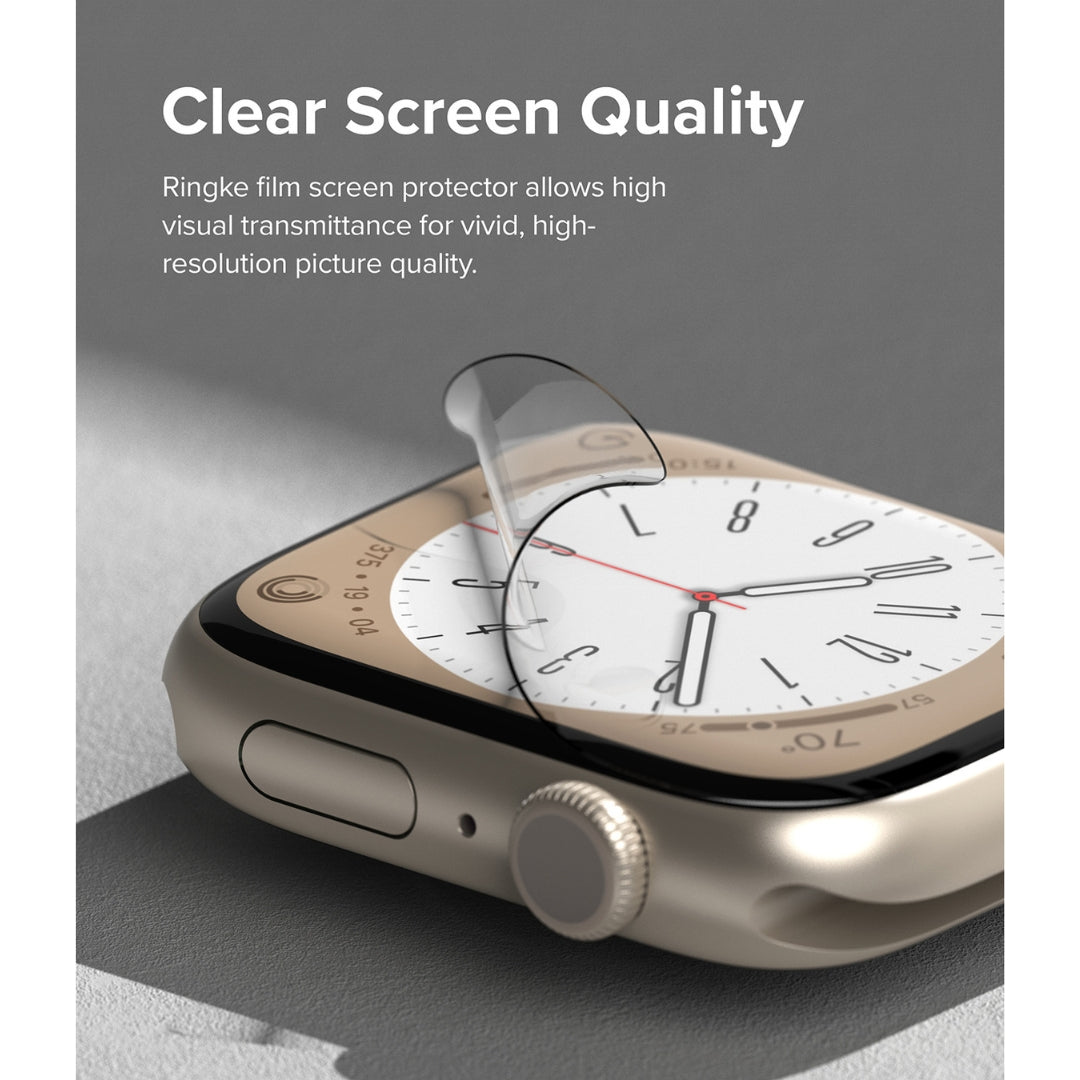 Experience crystal-clear screen protection with Ringke Film Screen Protector for Apple Watches.