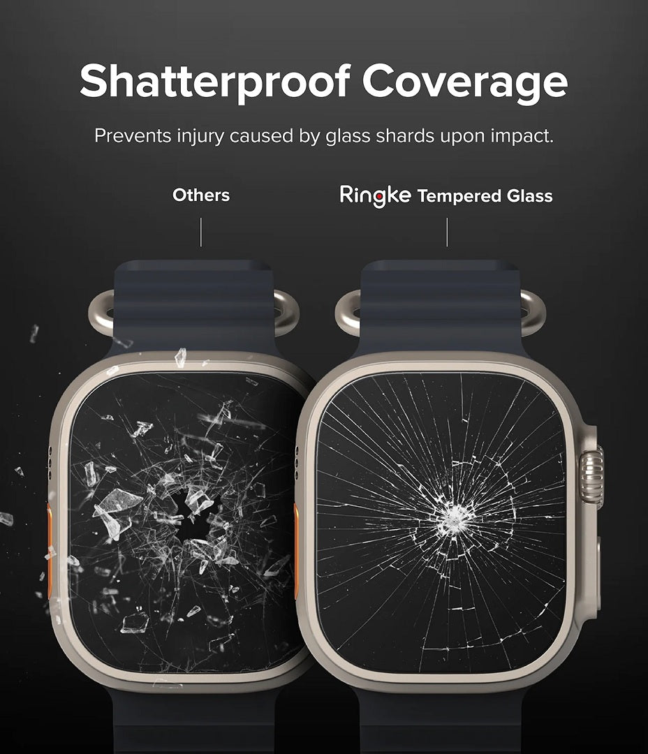 Apple Watch Ultra Screen Protector Tempered Glass 4 Pack By Ringke