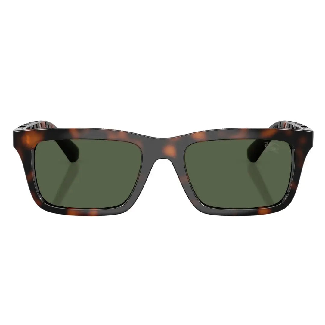 Front view of Burberry BE4475U 30029A featuring an oversized rectangular dark tortoise acetate frame - Gadgets Online NZ