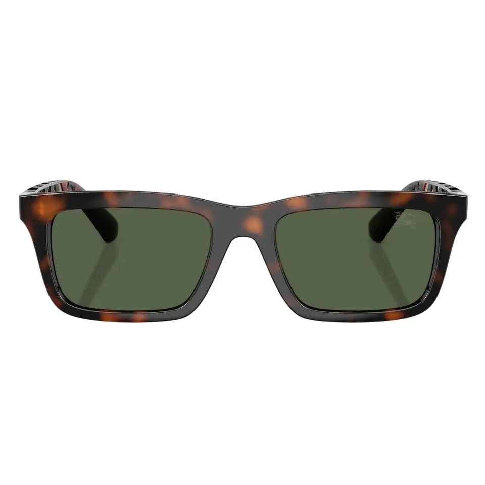 Front view of Burberry BE4475U 30029A featuring an oversized rectangular dark tortoise acetate frame - Gadgets Online NZ