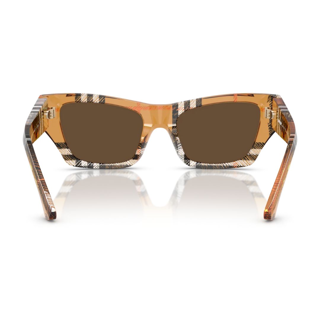 Back View: Burberry BE4441U 414673 Women’s Sunglasses - Premium Burberry Eyewear with Iconic Branding