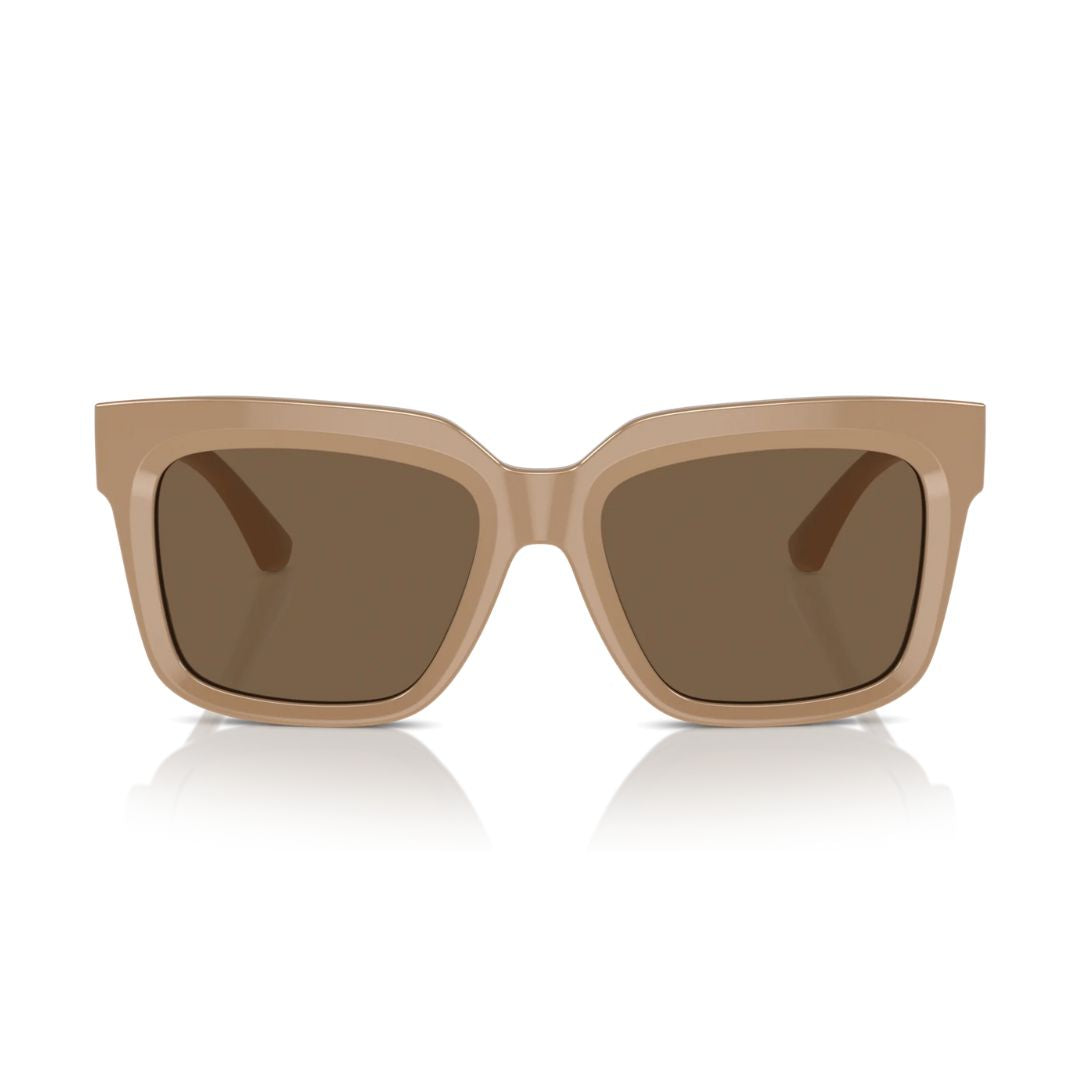 Burberry BE4419 399073 Sunglasses – Elegant Beige Acetate Frame, Solid Brown Lens, Luxury Women’s Sunglasses