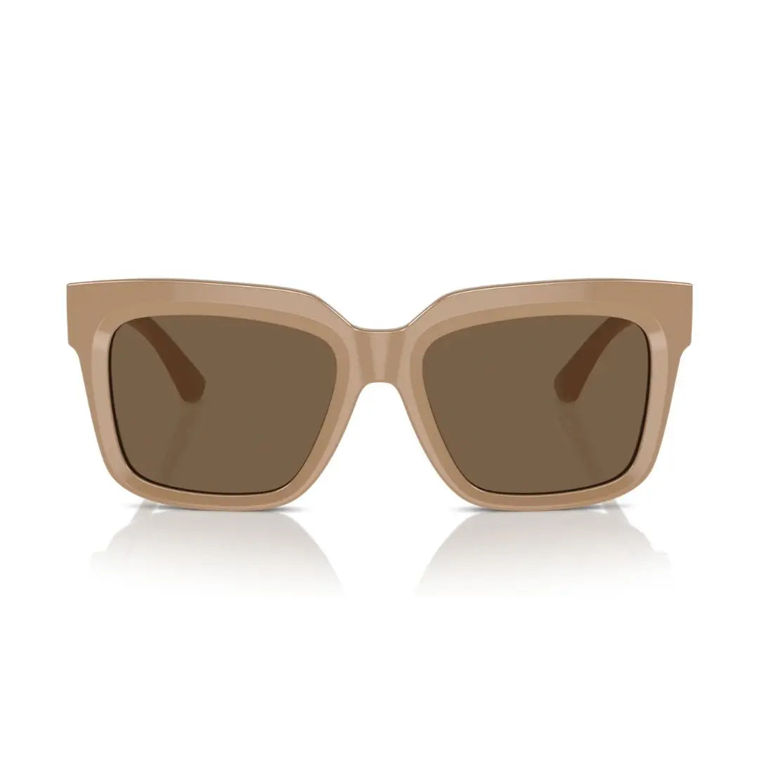 Burberry BE4419 399073 Sunglasses – Elegant Beige Acetate Frame, Solid Brown Lens, Luxury Women’s Sunglasses