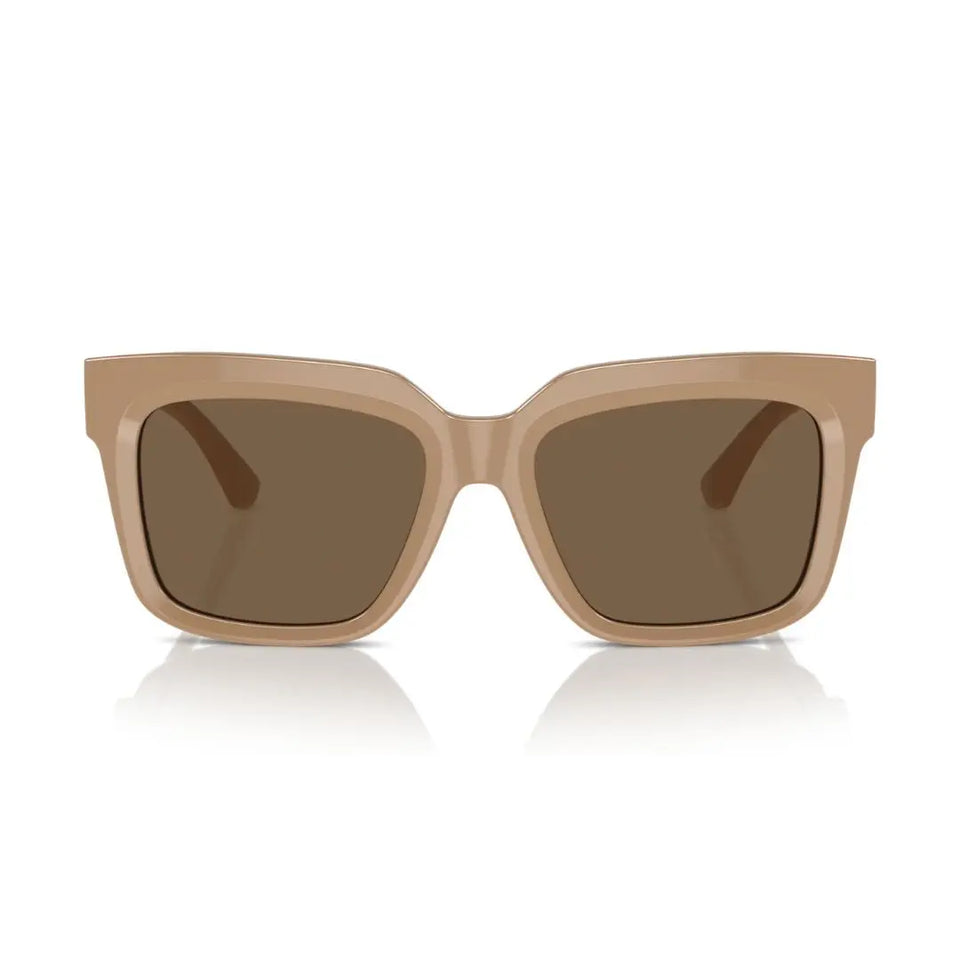 Burberry BE4419 399073 Sunglasses – Elegant Beige Acetate Frame, Solid Brown Lens, Luxury Women’s Sunglasses