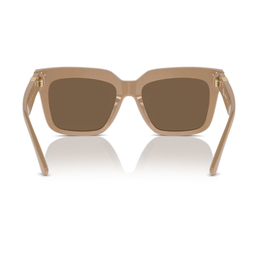 Burberry BE4419 399073 Designer Sunglasses – Solid Dark Brown Lenses, Wide Fit, Italian Craftsmanship