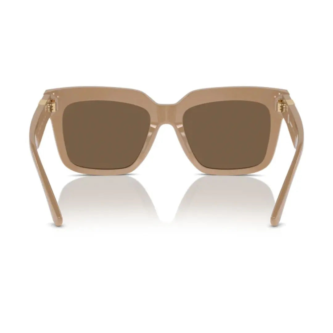 Burberry BE4419 399073 Designer Sunglasses – Solid Dark Brown Lenses, Wide Fit, Italian Craftsmanship