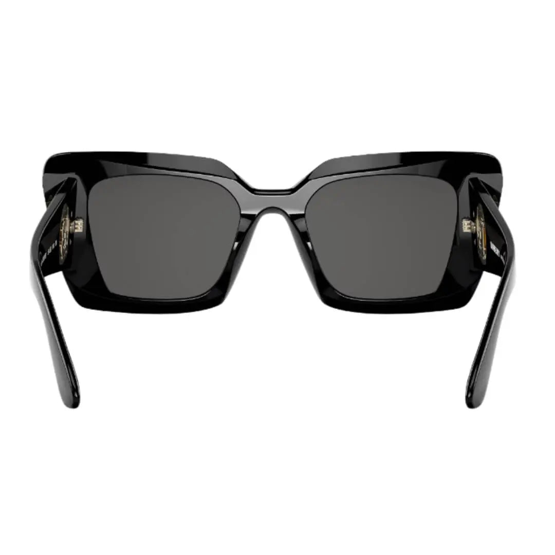 Burberry Daisy BE4344 300187 Women’s Sunglasses - Black Square Frame, Dark Grey Lenses Burberry