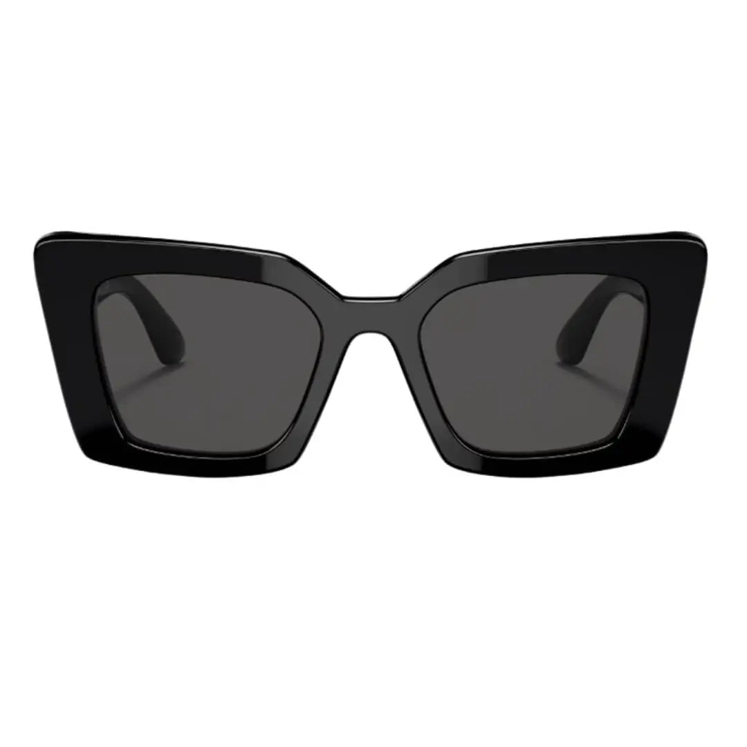 Burberry Daisy BE4344 300187 Women’s Sunglasses - Black Square Frame, Dark Grey Lenses Burberry
