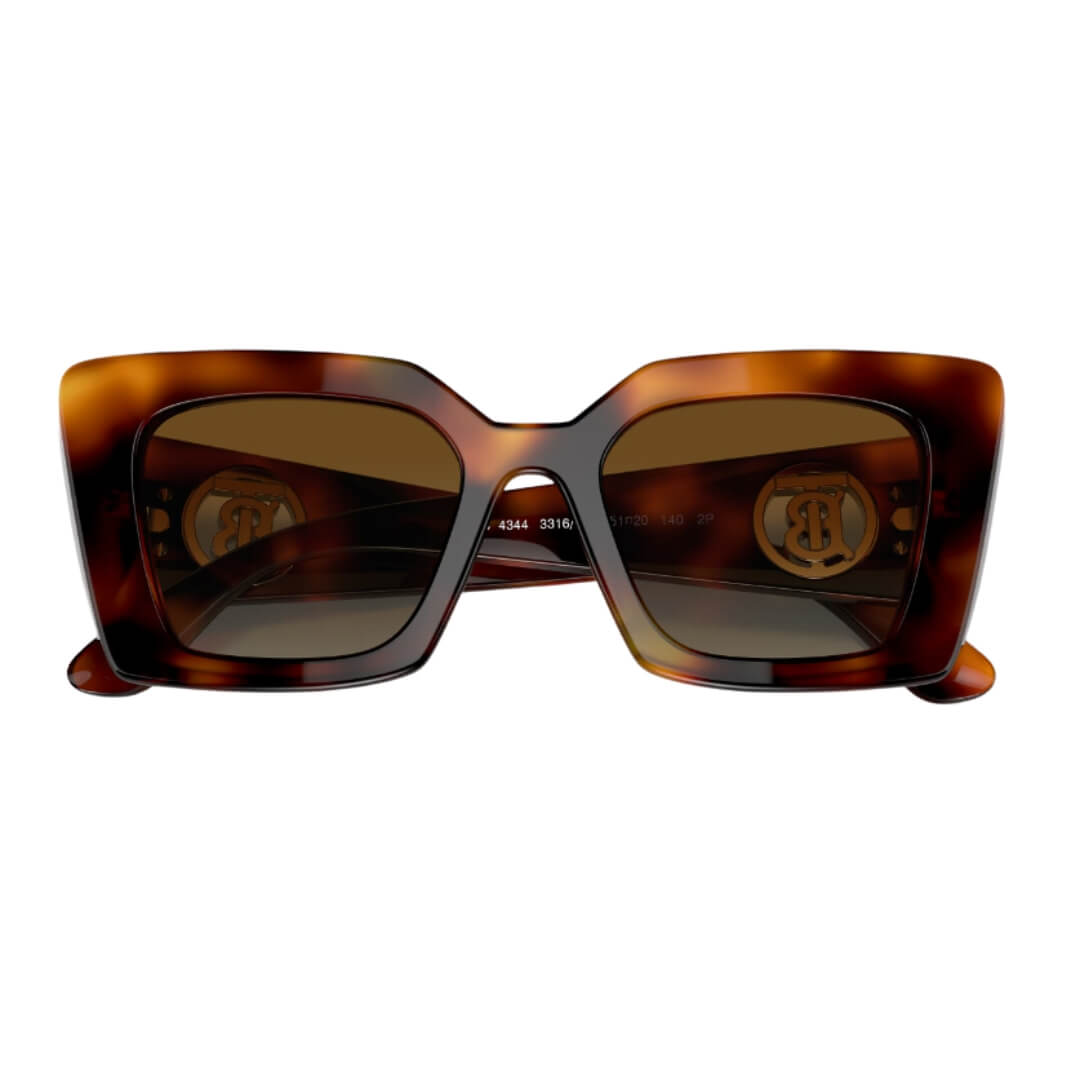 Burberry Daisy BE4344 3316T5 Women’s Sunglasses - Polarized Havana & Brown