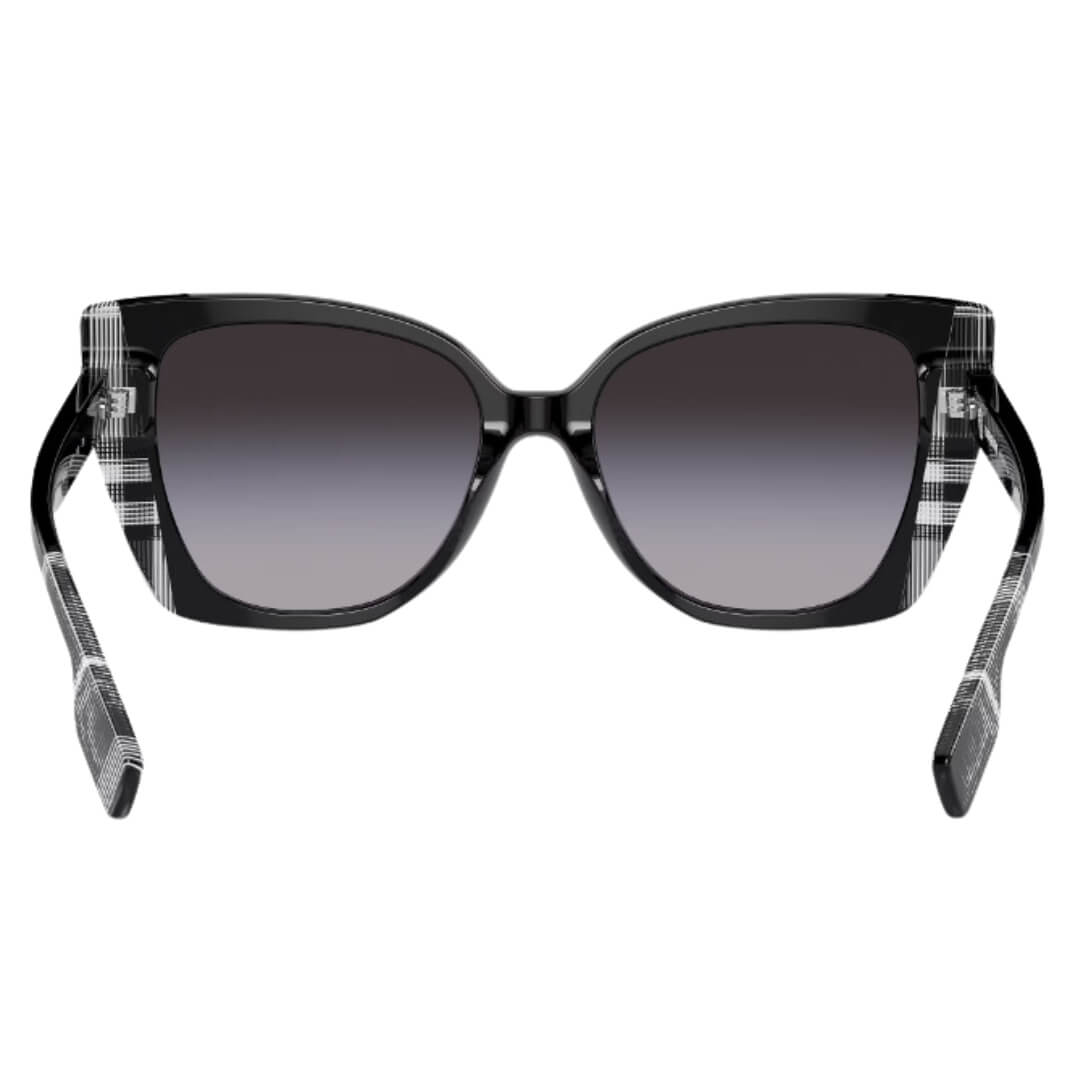 Burberry Meryl BE4393 40518G women’s sunglasses black/check acetate cat eye frame NZ back View Gadgets online NZ LTD