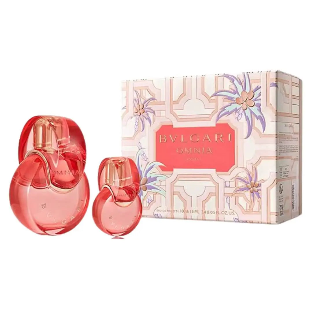 Bvlgari Omnia Coral EDT 100ml 2 Piece Gift Set for Women