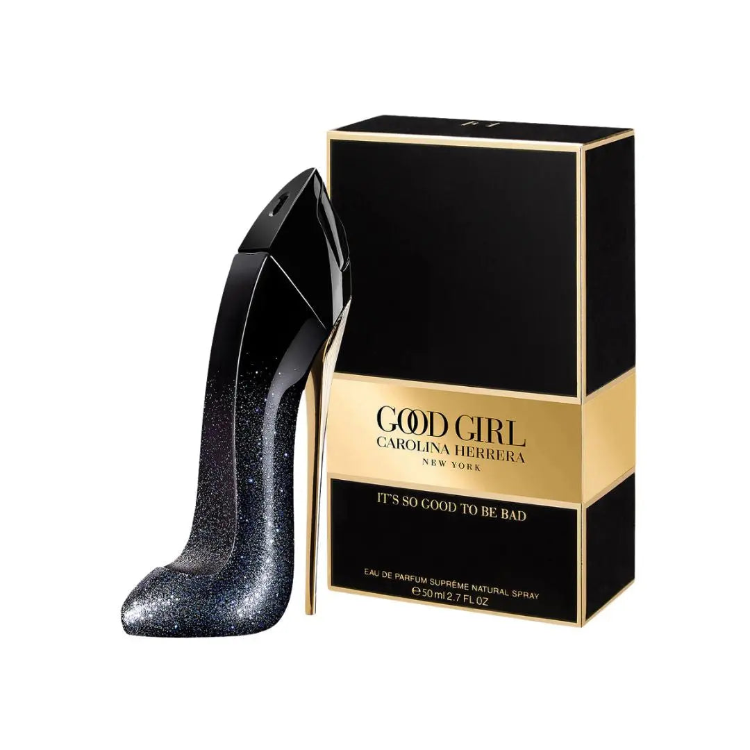 Carolina Herrera Good Girl Supreme EDP 50ml for Women perfume bottle and packaging.