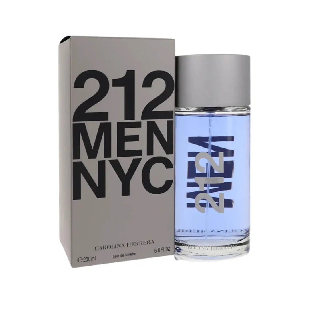 Carolina Herrera 212 MEN NYC EDT 200ml for Men perfume bottle.
