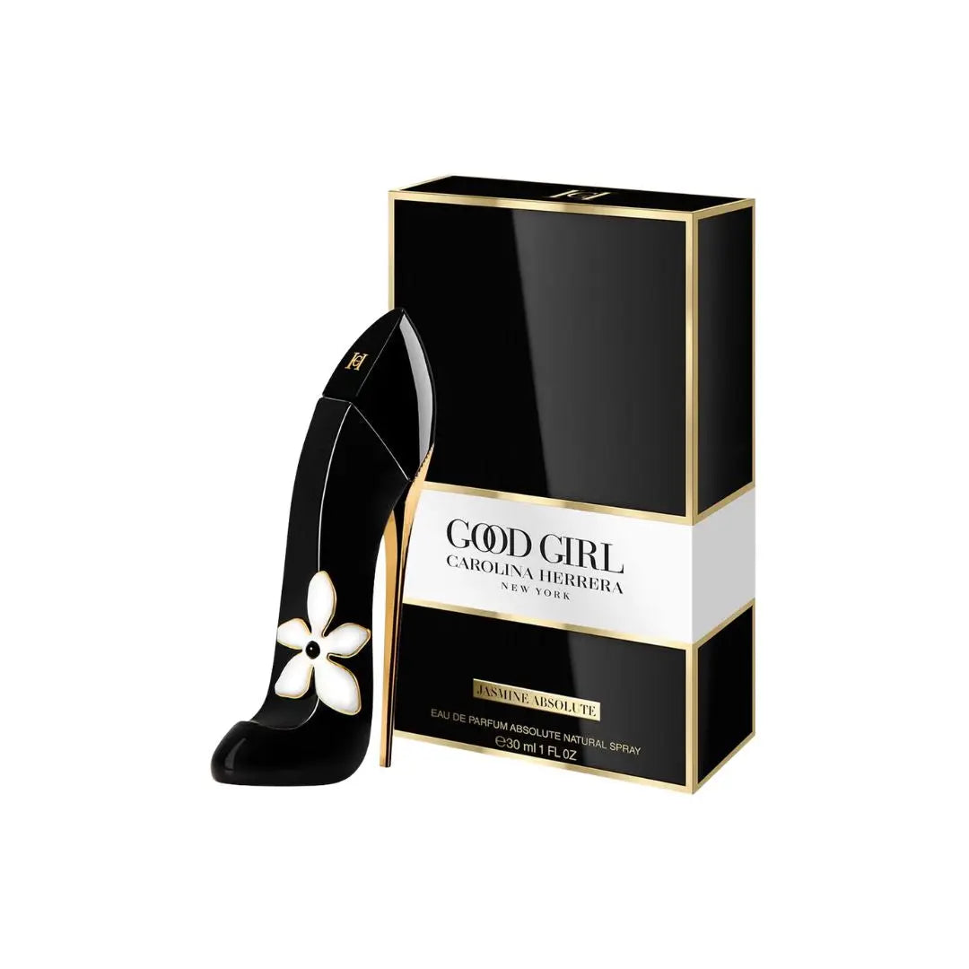 Carolina Herrera Good Girl Jasmine Absolute EDP 30ml for Women perfume bottle and packaging.