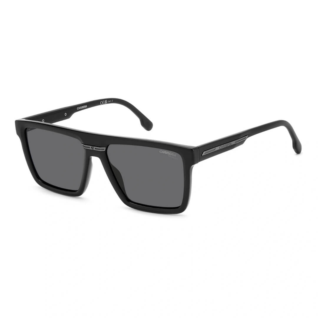 Carrera Victory C 03/S 807/58M9 Unisex Square Sunglasses - Black Frame, Polarised Grey Lenses | Gadgets Online NZ LTD