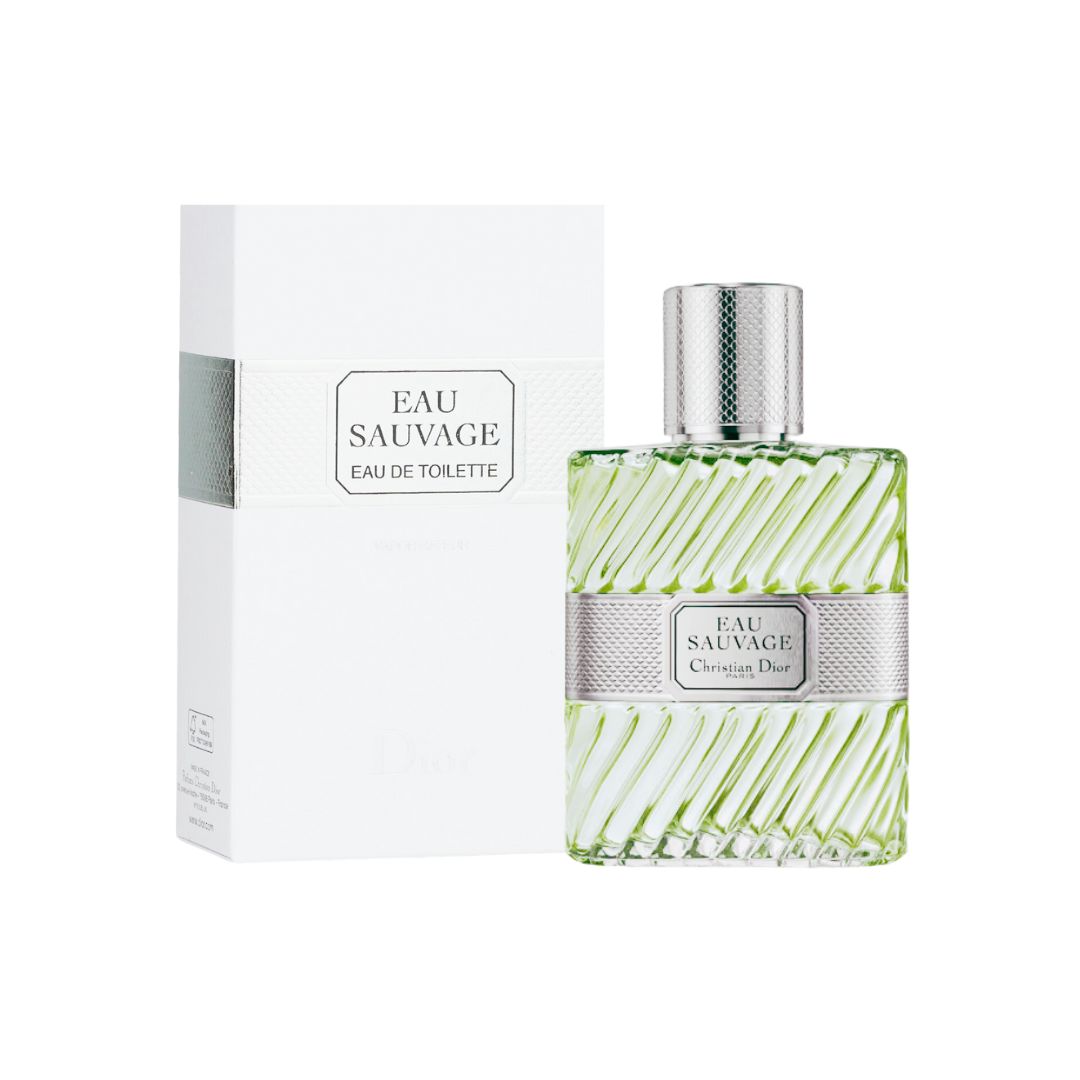 Christian Dior Eau Sauvage 50ml EDT, a classic, elegant bottle, suggesting a fresh, woody, and iconic masculine fragrance.