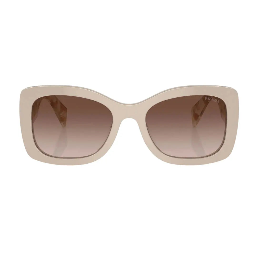 Prada PR A08S 11O6S1 - Desert Frame and Brown Gradient Lenses Front View