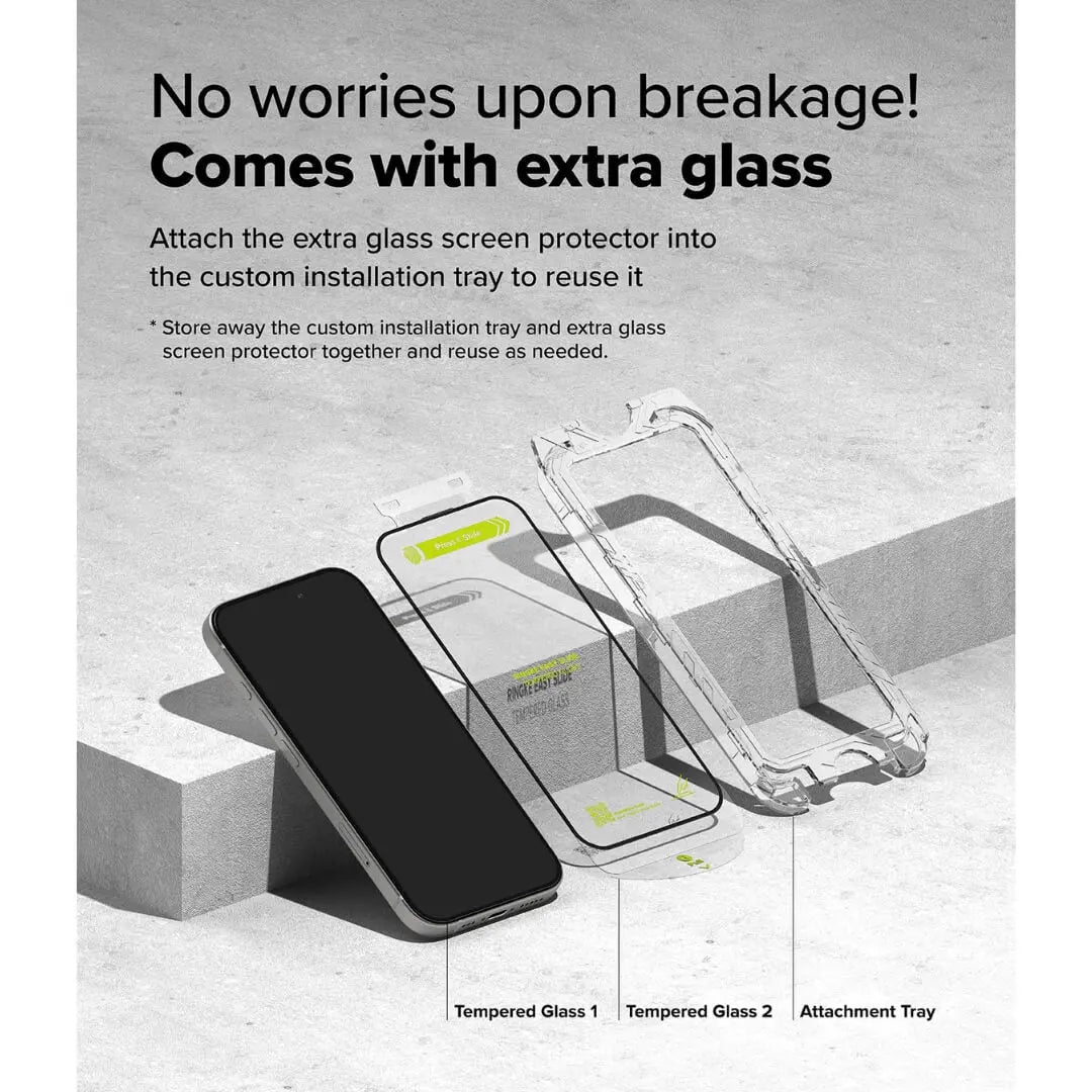 Comes with extra glass to reuse the installation tray