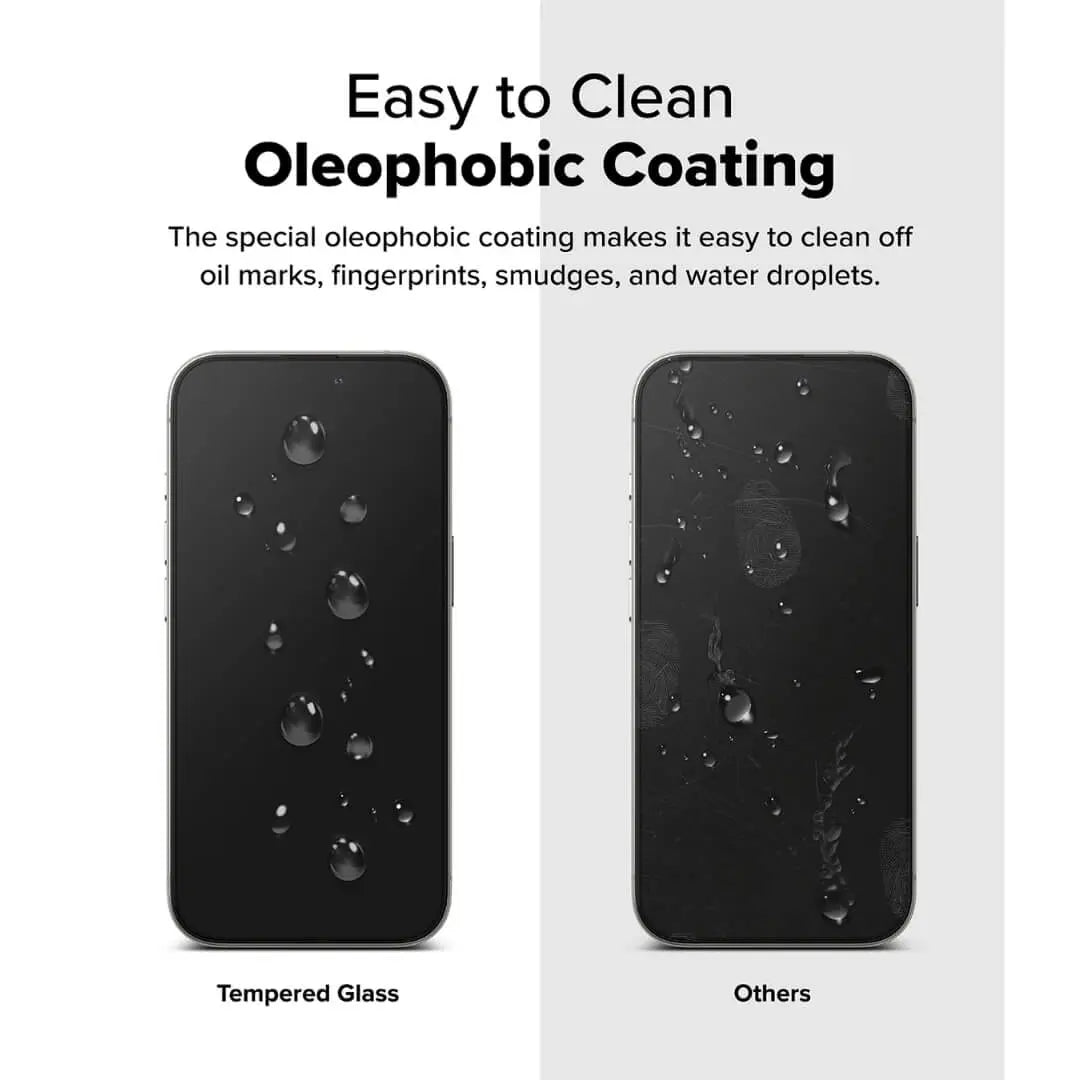 iPhone 16 Pro Screen Protector Easy Slide Tempered Glass 2 Pack Ringke
