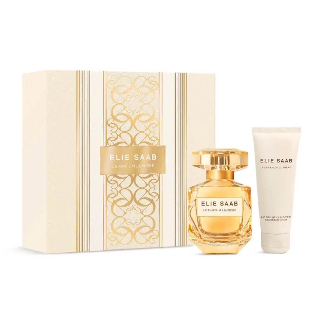 Experience elegance with Elie Saab Le Parfum Lumiere EDP 50ml 2 Piece Gift Set at Gadgets Online NZ LTD, featuring an amber floral fragrance with a complimentary body lotion for the discerning woman.