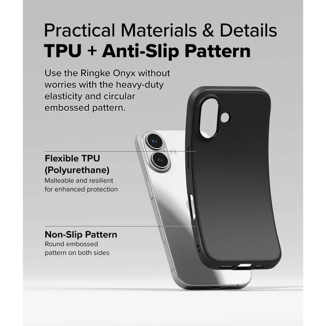 Flexible TPU and non-slip pattern for enhance protection