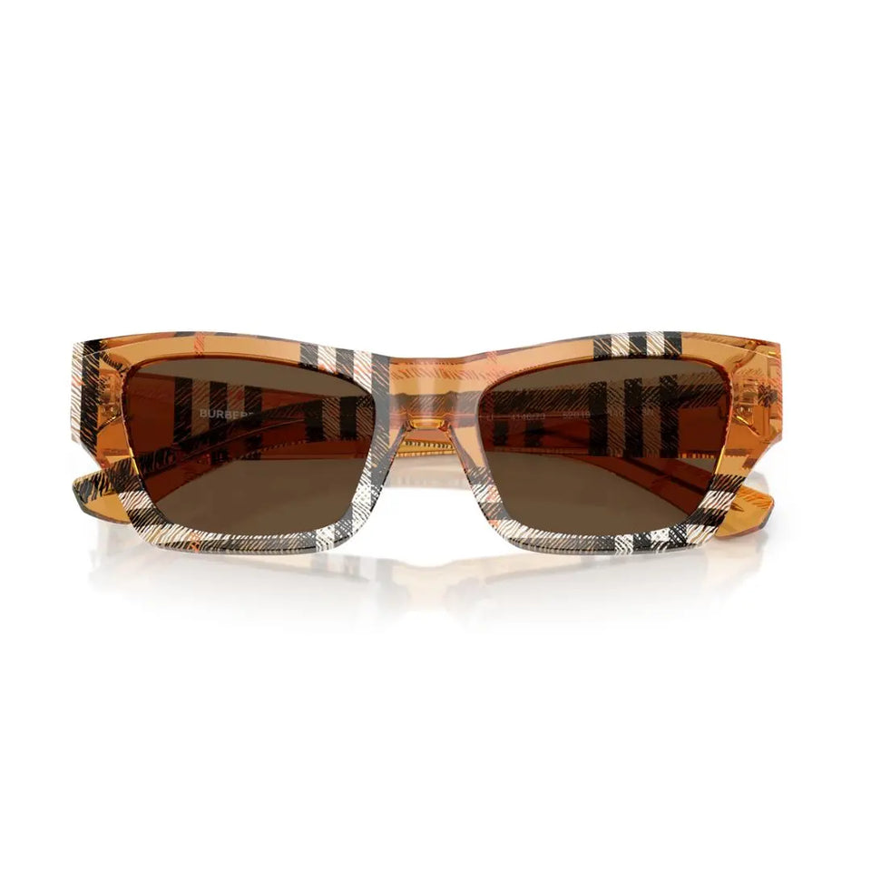 Folded View: Burberry BE4441U 414673 Women’s Sunglasses - Premium Burberry Eyewear with Iconic Branding