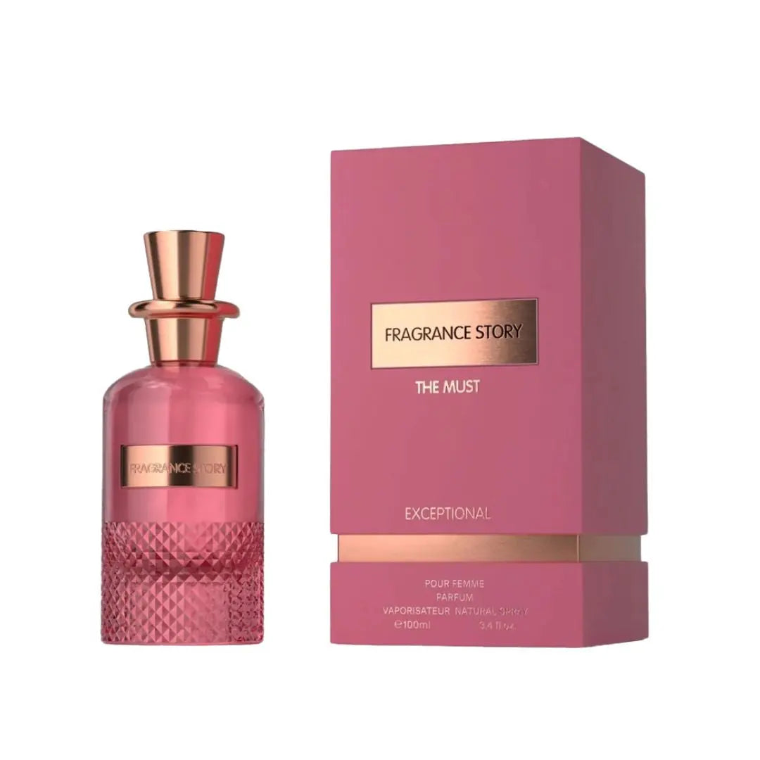 Fragrance Story The Must Exceptional Parfum 100ml bottle and box NZ