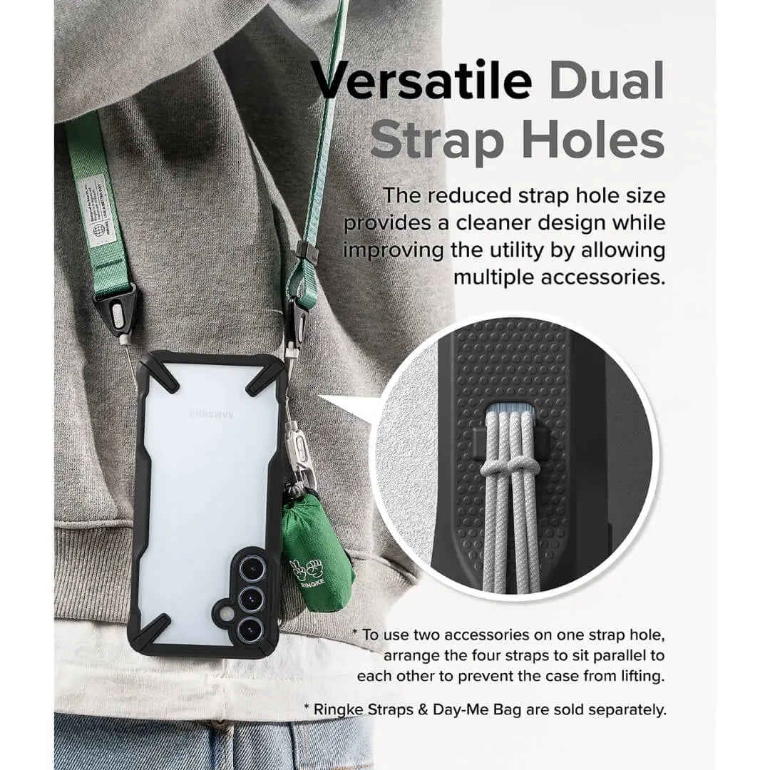 Versatile Dual Strap holes case for Galaxy A35
