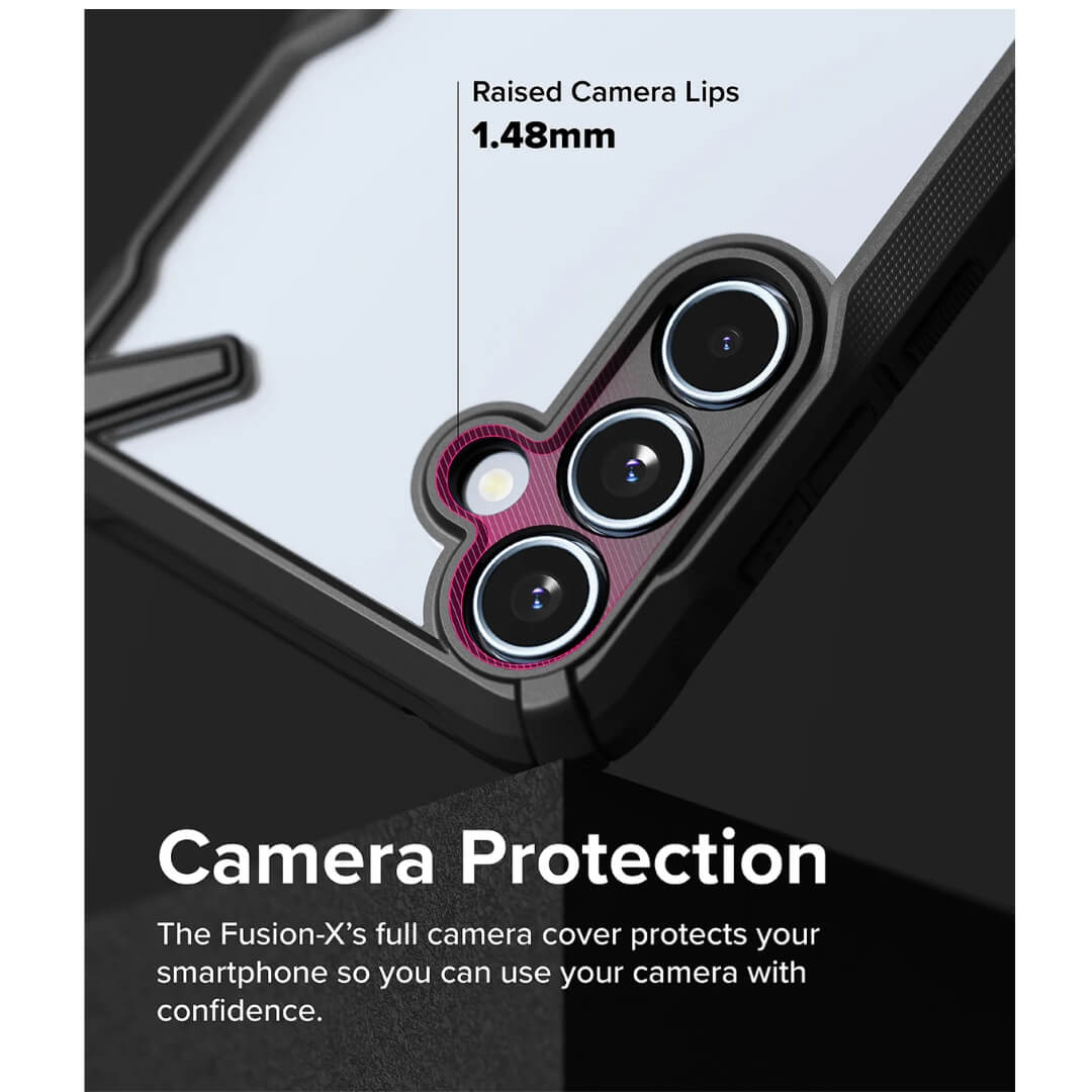 Raised camera lips protection with Ringke case for Galaxy A35
