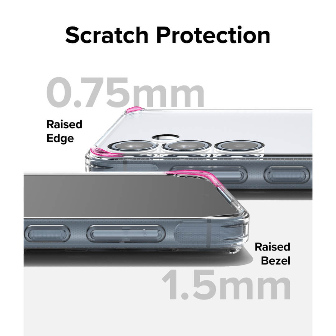 Raised Bezel and Raised Edge helps to protect the galaxy A35 from Scratch