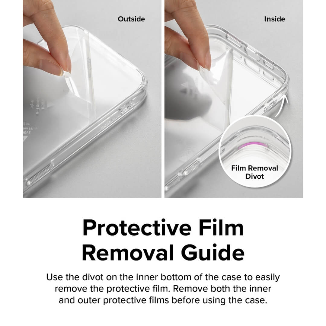 Inside and Outside Protective film to protect the case from dust and scratchs