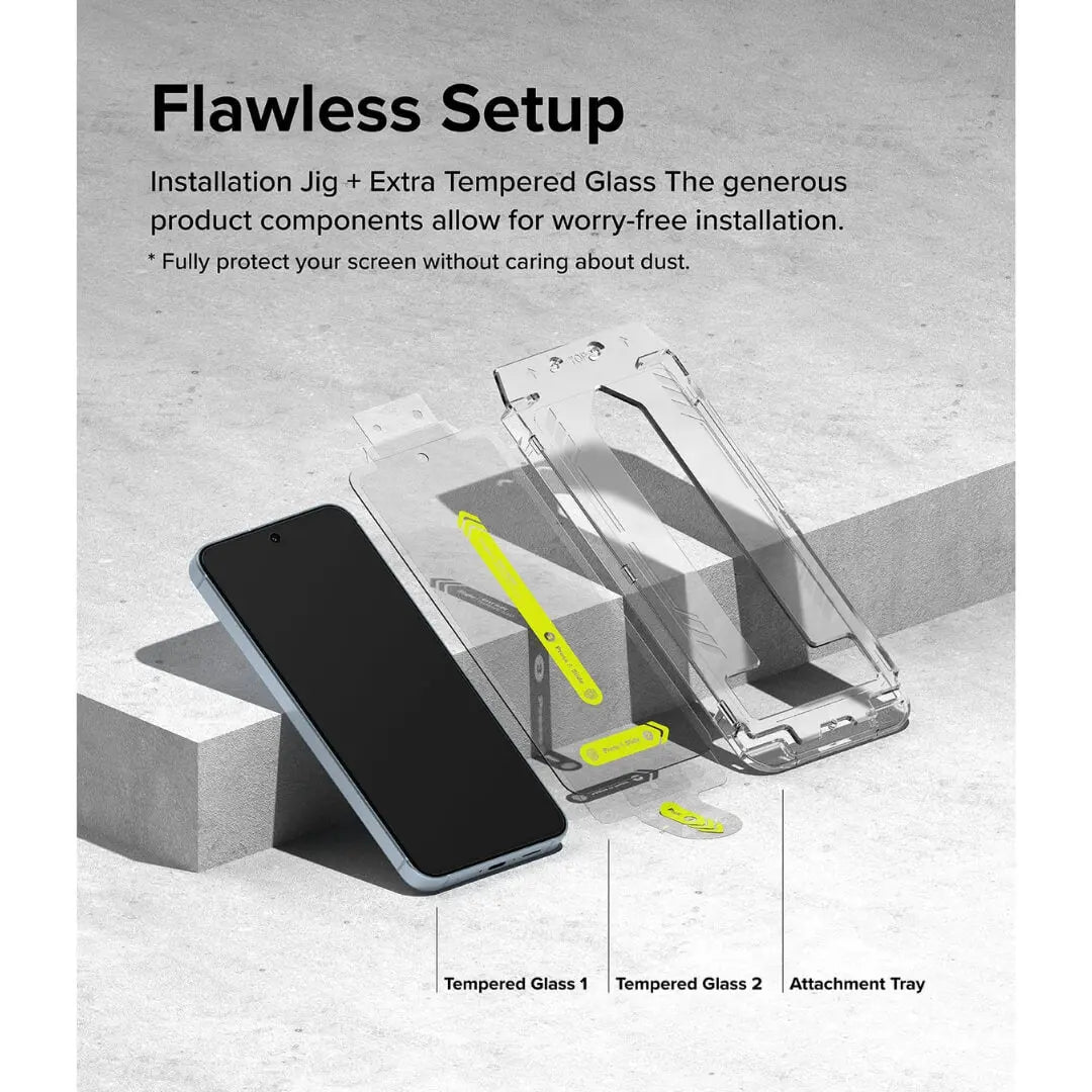 Samsung Galaxy A35 Screen Protector Easy Slide Tempered Glass 2 Pack Ringke