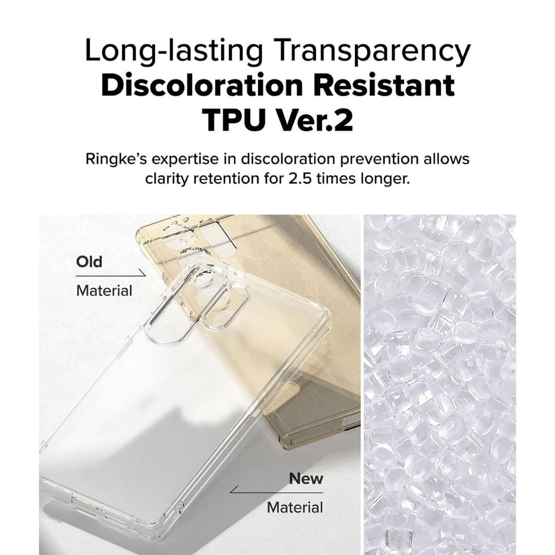 Clear Transparent Case for Samsung S25 Ultra – Ringke Fusion Series