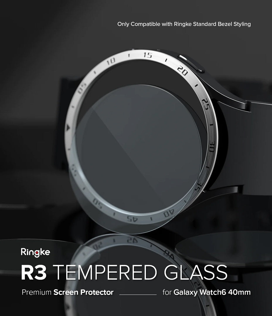 Galaxy Watch 6 40mm Screen Protector Glass 4Pack R3 by Ringke