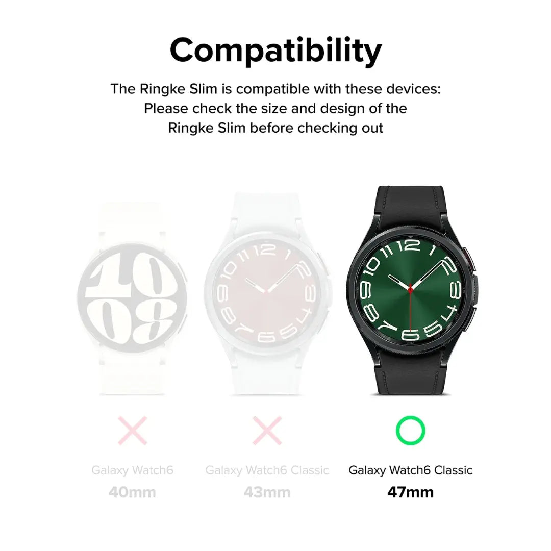 Ringke Slim Case for Samsung Watch6 Classic 47mm'
